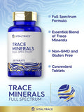 Carlyle Trace Minerals 200 Tablets Full Spectrum Supplement Non-Gmo & Gluten Complex By Vital Trace