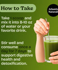 Atlantic Naturals Sea Moss 7 Day Detox Liver Gallbladder and Kidney Cleanse Support with Dandelion Root Milk Thistle Burdock Root Red Clover Chanca Piedra Pineapple Flavor Drink Mix (14 oz)