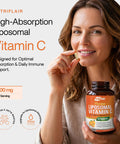 NutriFlair Liposomal Vitamin C 1700mg 180 Capsules High Absorption Fat Soluble VIT C Higher Bioavailability Immune System Support and Collagen Booster NonGMO Vegan Pills