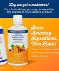 Mega Liquid Multivitamins, Trace Minerals, Amino Acids, Turmeric For Adults, Men, Women, Teens, Kids, Non-Gmo, No Soy, No Dairy