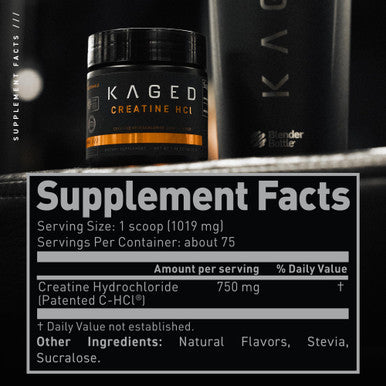 Kaged Muscle Creatine HCl Lemonlime Powder - 75 Servings