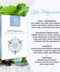 Healthspan Opti-Magnesium | 90 Tablets | Easily Absorbed | Added Vitamin D3 | Inulin | Vegetarian
