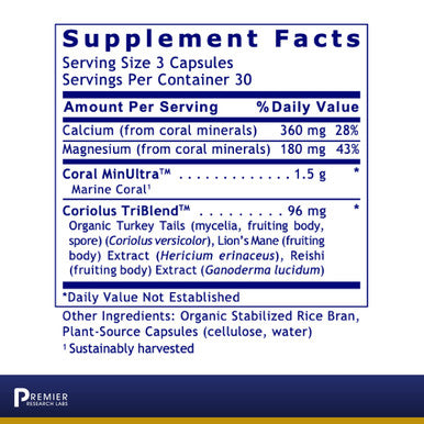 Premier Research Labs Calcium Magnesium Plus, Premier - For Bone, Joint & Teeth Health - Optimal Alkaline Ph - With Sustainably