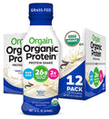 Orgain Organic 26g Grass Fed Whey Protein Shake Vanilla Bean Meal Replacement Ready to Drink Low Net Carbs No Sugar Added Gluten NonGMO 14 Fl Oz Pack of 12 Packaging May Vary