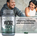 Nds Nutrition Mv360 For Men, 5-In-1 Complete Multivitamin For Men With Essential Mens Vitamins For Energy, Digestion, Toning, Immune Support, And Mens Health & Vitality, 60 Tablets, 30 Servings