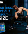 ANS Performance N-Mass Muscle Mass Gainer - Protein Powder - Muscle Mass Maximizer s 15lb, (Peanut Butter Fudge)