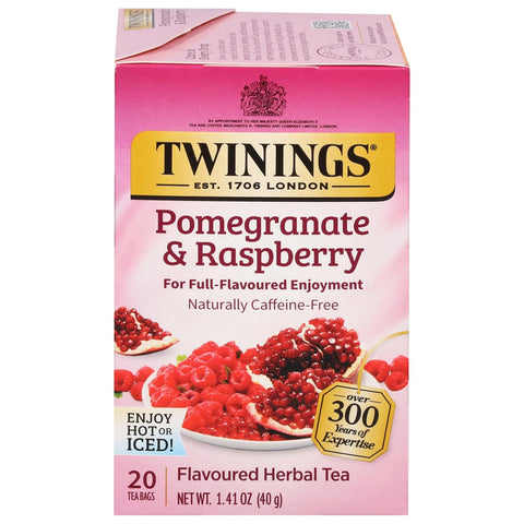 Twinings Lemon & Ginger, Caffeine-Free Herbal Tea Bags, 100 CT Box (1 Pack) | Spicy & Tangy, Ginger, Lemon Peel, Lemongrass, Blackberry Leaves, Soothe Digestion, 100 Foil Lined Individually Wrapped Bags