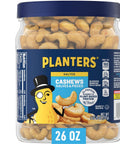 PLANTERS Fancy Whole Cashews with Sea Salt 26 Ounces ( Pack of 1) Resealable Jar Made with Simple Ingredients Good Source of Vitamins and Minerals Kosher (Packaging May Vary)
