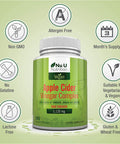 Apple Cider Vinegar - 180 Vegan Capsules not Tablets or Liquid - 1120mg Daily Dosage Ãƒâ€šÃ¢â‚¬â€œ Plus Added Turmeric, Cayenne and Ginger Ãƒâ€šÃ¢â‚¬â€œ Full 90 Day Supply Ãƒâ€šÃ¢â‚¬â€œ Made in The UK.