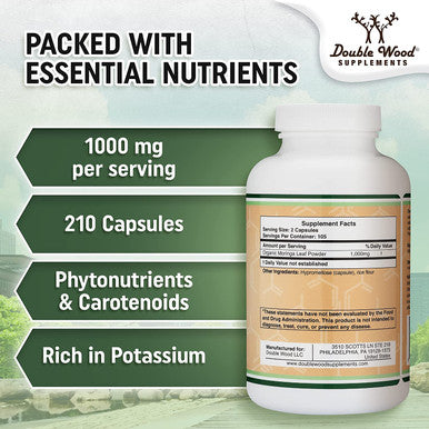 Lactation Supplement for Increased Breast Milk Moringa Superfood for Breastfeeding Lactation Support More Effective Than Lactation Cookies for Breast Milk Supply Boost by Double Wood Supplements