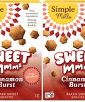 Simple Mills Cinnamon Burst Sweet Mmms Baked Sweet Snacks, Bite-Sized Gluten Free Cinnamon Snacks Sweetened with Coconut Sugar, Light and Airy Crispy Texture, 1 Pack, 4 oz