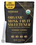 Organic Monk Fruit Powder, Pure Monk Fruit Sweetener No Erythritol, Monkfruit Sweetener Pure Goodness, Monk Fruit Sugar Susbtitute, Monk Fruit Extract Powder, 4.5oz 413 servings.