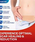Medical Silicone Scar Tape For Scars: Medical Grade Scar Sheets Reduces The Appearance Of Scars From Surgical Acne Stitches Burns More 1.6"X 120"