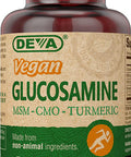 Deva Vegan Vitamins Vegan Glucosamine 500mg, Non-Shellfish, Non-GMO, 90 Tablets, 1-Pack