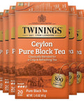 Twinings Lemon & Ginger, Caffeine-Free Herbal Tea Bags, 100 CT Box (1 Pack) | Spicy & Tangy, Ginger, Lemon Peel, Lemongrass, Blackberry Leaves, Soothe Digestion, 100 Foil Lined Individually Wrapped Bags