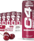 Cellucor C4 Smart Energy Drinks Variety Pack, Sugar Free Performance Fuel & Nootropic Brain Booster, Coffee Substitute or Alternative, 4 Flavor Tropical Oasis Variety 12 Pack