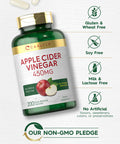Carlyle Apple Cider Vinegar Capsules | 450Mg | 200 Pills | Non-Gmo, Gluten Free Supplement