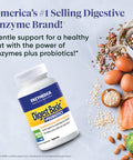 Enzymedica, Digest Basic + Probiotics, Gentle Enzymes For Digestive Health, Breaks Down Carbs, Fats And Proteins With Protease, A