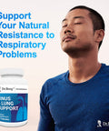 Dr. Berg's Sinus & Lung Support Supplement - Healthy Respiratory System, Sinus Relief and Lung Cleanse Formula with Lymphatic and Thymus Powders - Normal Sinus and Lung Function - 60 Capsules
