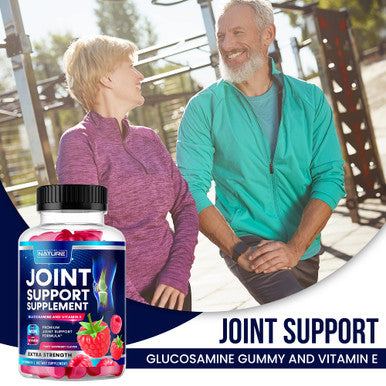 Built Nature Joint Support Gummies - Advanced Glucosamine Gummy Supplement With Vitamin E, High Potency Antioxidant & Inflammatory Response, Comfort For Back, Knees, Hands, Non Gmo, 60 Extended Delivery Gummies