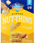 Blue Diamond Almonds Nut-Thins Hint of Sea Salt, 4.25 oz, Pack of 6