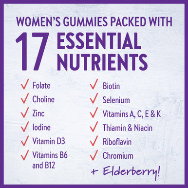 New Chapter Women s 50+ Multivitamin Gummies 66% Less Sugar, Women s Healthy Aging Gummy Vitamins with Vitamin C, B Vitamins & Zinc, Non-GMO, Gluten Free, Berry Citrus Flavored, 90 ct