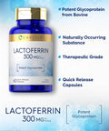 Carlyle Lactoferrin Supplement | 300mg | 60 Capsules | Non-GMO and Gluten