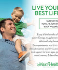 Maxi Health Fish Oil 2000mg - Omega 3 Supplement for Adults and Kids - Fruity Burst - Omega-3 Fish Oil Source of EPA/DHA Fatty Acids - Heart Brain Joint Health - Kosher - 100 Softgels
