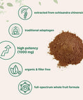 Micro Ingredients Organic Schisandra Extract Powder 8 Ounce Traditional Adaptogen and Filler Pure Schisandra Supplement Supports Liver Detox and Cognitive Health No GMOs