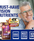 AFC Japan Ultimate Vision - 125mg FloraGLO Lutein Extract, Extract & Bilberry Extract for Age-Related Vision Concerns.