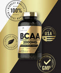 Carlyle Bcaa Amino Acids Capsules | 2000Mg | 400 Bcaa Capsules | Non-Gmo, Gluten Free Branch Chain Amino Acids Supplements
