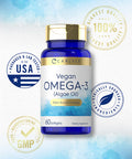 Carlyle Vegan Omega 3 Supplement | 60 Softgels | Plant Based | Non-Gmo & Gluten Free | From Algae Oil