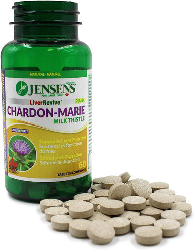LiverRevive - Milk Thistle Digestion and Liver Care - Jensens (60 tabs)