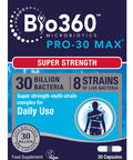 Bio360 Pro-30 MAX (30 Billion Bacteria)|from Natures Aid | 30 Capsules