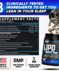 Nutrex Lipo 6 Nighttime Fat Burner Melatonin Sleep Aid & Weight Loss Diet Pills For Men And Women Night Time Metabolism Booster Appetite Suppressant 30 Servings (1)