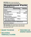 Neuriva Brain Energy Shots Nootropic Brain Supplement for Focus Concentration with Neurofactor Vitamin B12 150mg Caffeine for an Energy Boost 12 Count Tropical Flavor