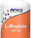 Now Foods L-Proline Supplement Veg Capsules, 500 mg, 120-Count
