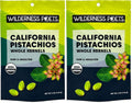 Wilderness Poets, Organic, Whole, Raw Pistachios - Grown in California, Fresh, Bright Green, Unsalted, Unroasted, Bulk Size (32 Ounce - 2 Pound)