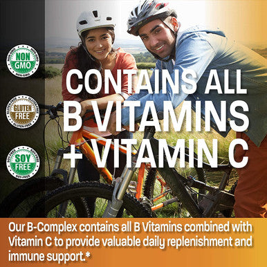 Bronson Vitamin B Complex With Vitamin C - Immune Health, Energy Support & Nervous System Support - Non-Gmo, 250 Vegetarian Capsules