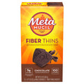 Metamucil Fiber Thins, Psyllium Husk Fiber Supplement, Digestive Health Support And Satisfy Hunger, Chocolate Flavored, 12 Servings