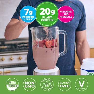 Vegan Protein Meal Replacement Powder by Orgain - 20g of Protein, Certified Organic and Plant Based, No Gluten, Soy or Dairy, Non-GMO, Creamy Chocolate Fudge, 2.01lb (Packaging May Vary)