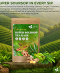 FreshDrinkUS, Premium 50 Mulberry Leaf Tea Bags, 100% Natural & Pure from Mulberry Leaves. Herbal Tea. Made with Natural Material Tea Bags. No Sugar, No Caffeine, No Gluten, Vegan.