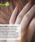 Irwin Naturals Biotin-6000 Supports Healthy Skin Hair & Nails - Strength + Protection With High Potency 6000 Mcg Bamboo Avocado Coconut & More - Maximum Absorption - 60 Liquid Softgels