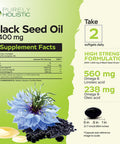 Purely Holistic Black Seed Oil 1400Mg + Organic Ashwagandha 1300Mg Bundle - 180 Softgels + 180 Capsules - Easy To Swallow - Made In Usa