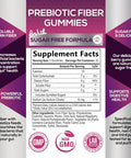 Nature'S Nutrition Fiber Supplement Gummies for Digestive Health & Regularity Support Sugar- 4g Fiber Gummy for Adults Daily Probiotic Supplements Natural Prebiotic Fiber Gummy Plant Based - 60 Gummies