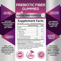 Nature'S Nutrition Fiber Supplement Gummies for Digestive Health & Regularity Support Sugar- 4g Fiber Gummy for Adults Daily Probiotic Supplements Natural Prebiotic Fiber Gummy Plant Based - 60 Gummies