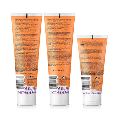 Marc Anthony Instantly Thick Biotin and Aloe Shampoo and Conditioner Set with Hair Thickening Styling Cream 3 Pack Set - Volumizing & Thickening Biotin Shampoo and Conditioner Set for Dry Fine Hair
