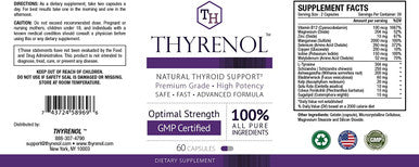 Approved Science Thyrenol Thyroid Support Balance Hormones Boost Metabolism with Vitamin B12 Iodine Kelp Zinc Copper Selenium 60 Capsules Vegan