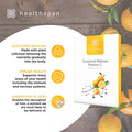 Healthspan Vitamin C Sustained Release 500mg (3 Months' Supply) | to Support Your Immune and Nervous Systems | Added zinc to Support Cognitive Function | Vegan