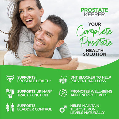 Prostate Support Supplement For Men With Saw Palmetto, Pygeum Bark, Pumpkin Seed And Zinc, Urinary Tract Health And Hair Growth, Dht Blocker And Bladder Control, 120 Capsules
